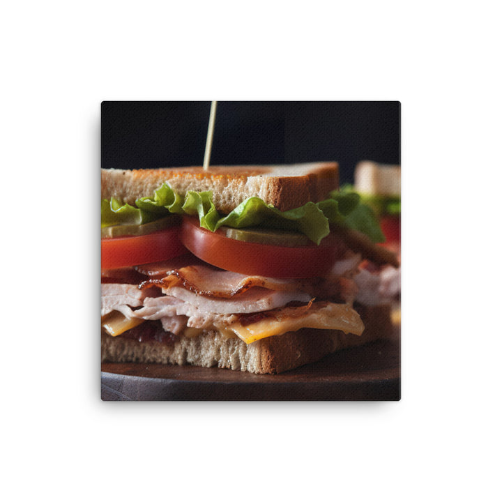 The Classic Club Sandwich canvas - Posterfy.AI