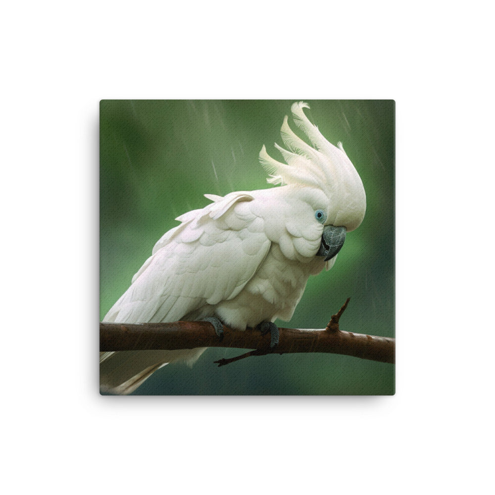Umbrella Cockatoo Canvas - PosterfyAI.com