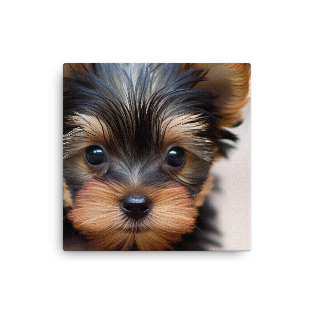 Yorkshire Terrier Pup Canvas - PosterfyAI.com