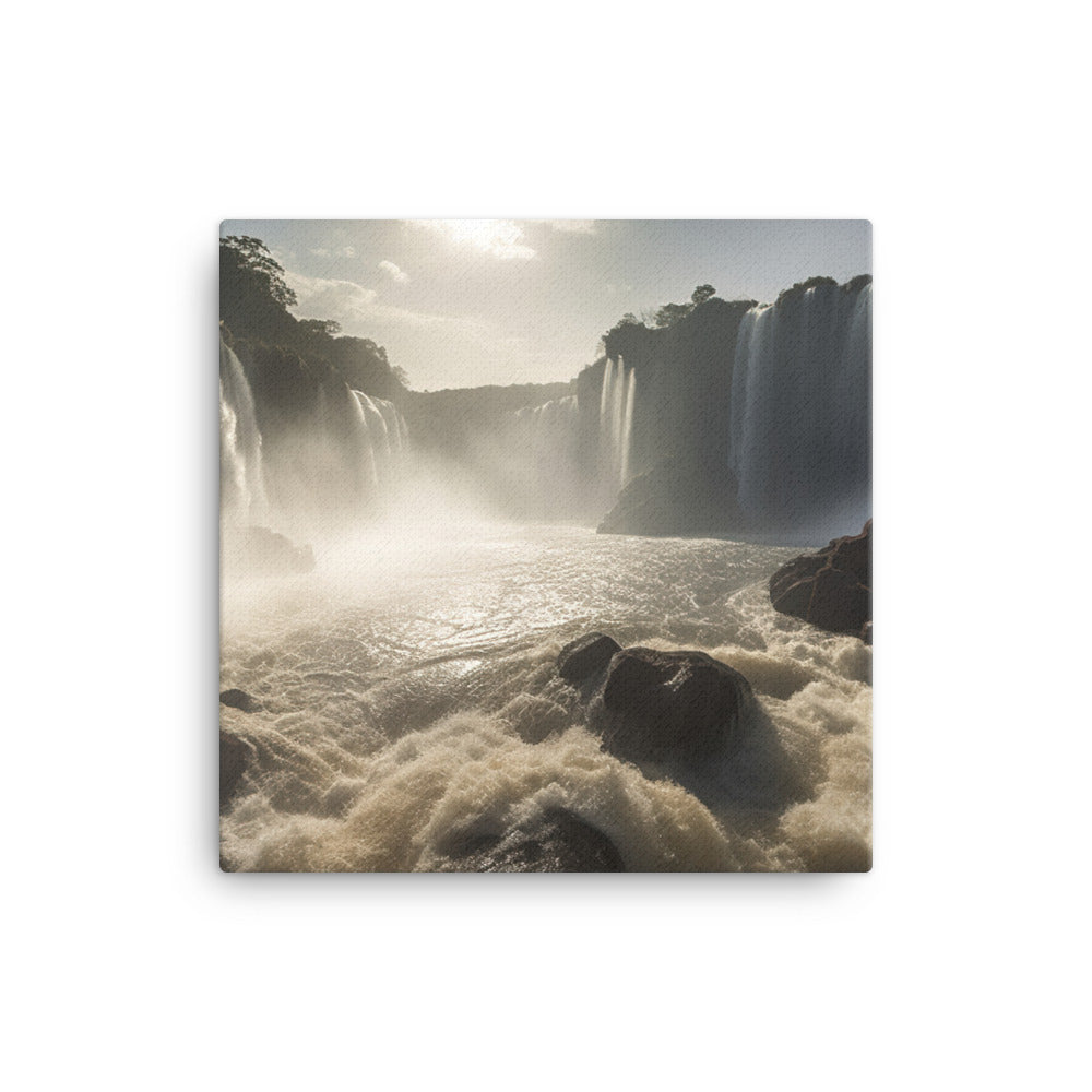 Power and Grace of Iguazu Falls canvas - Posterfy.AI