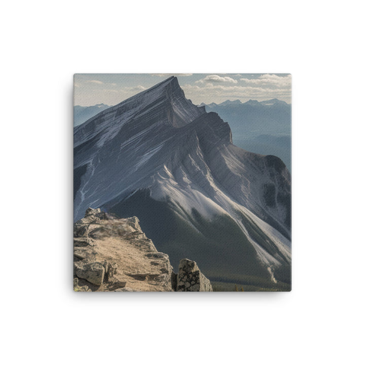 Summit of Mount Rundle canvas - Posterfy.AI