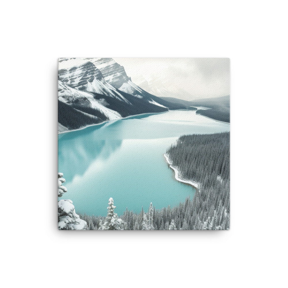 Frozen Beauty of Peyto Lake canvas - Posterfy.AI