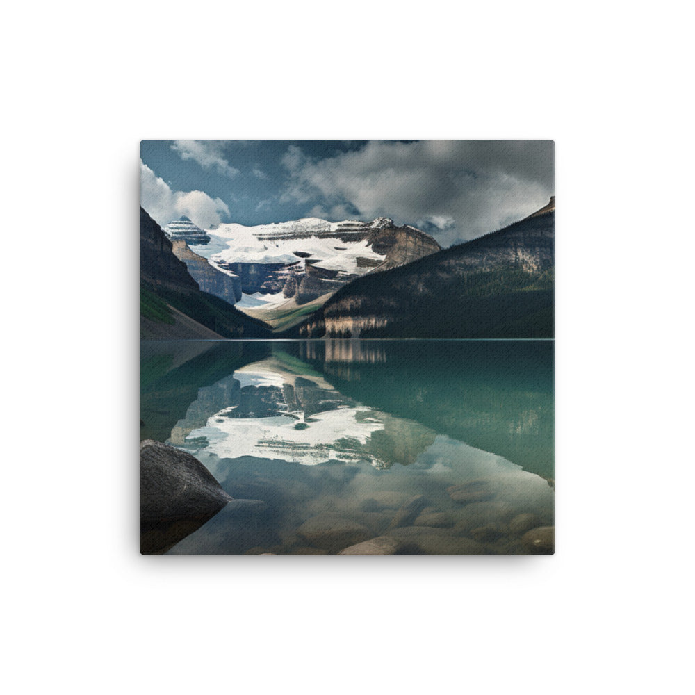 Embracing the Serenity of Lake Louise canvas - Posterfy.AI