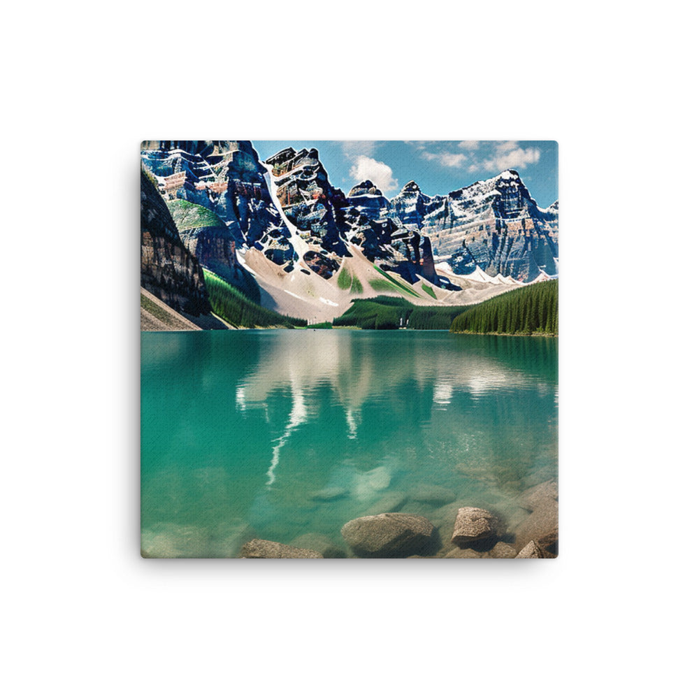 Beauty of Moraine Lake canvas - Posterfy.AI