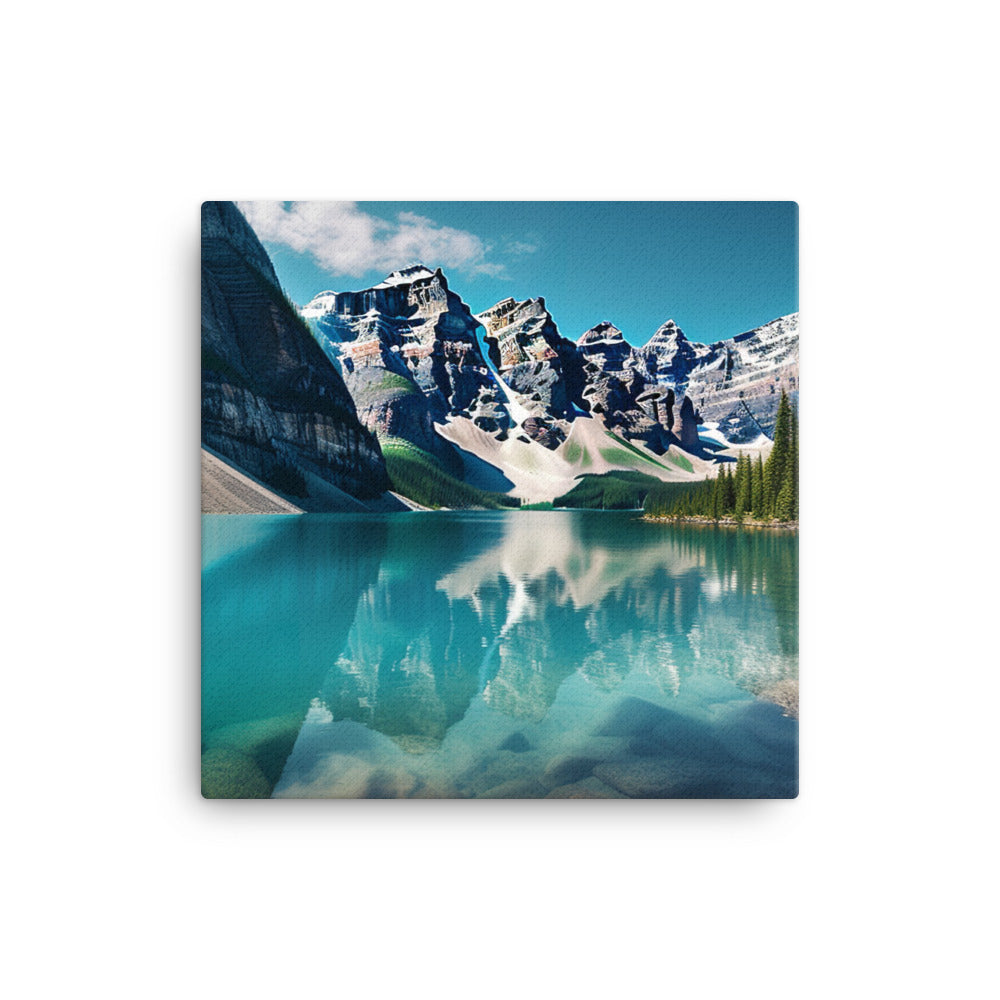 Beauty of Moraine Lake canvas - Posterfy.AI