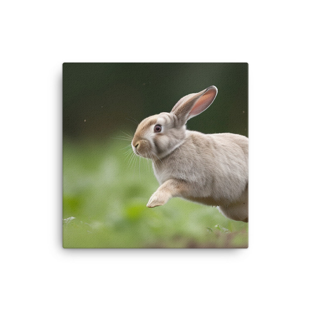 Playful French Lop Canvas - PosterfyAI.com