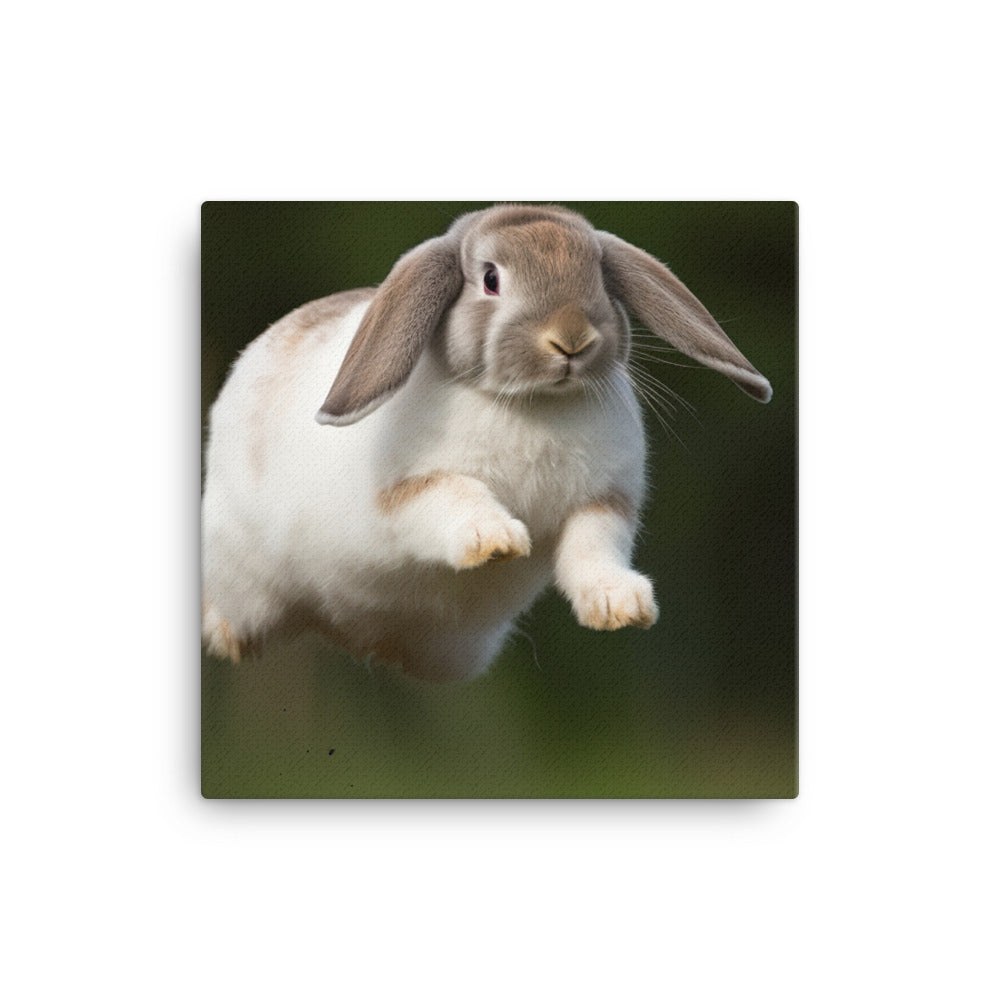 Playful French Lop Canvas - PosterfyAI.com