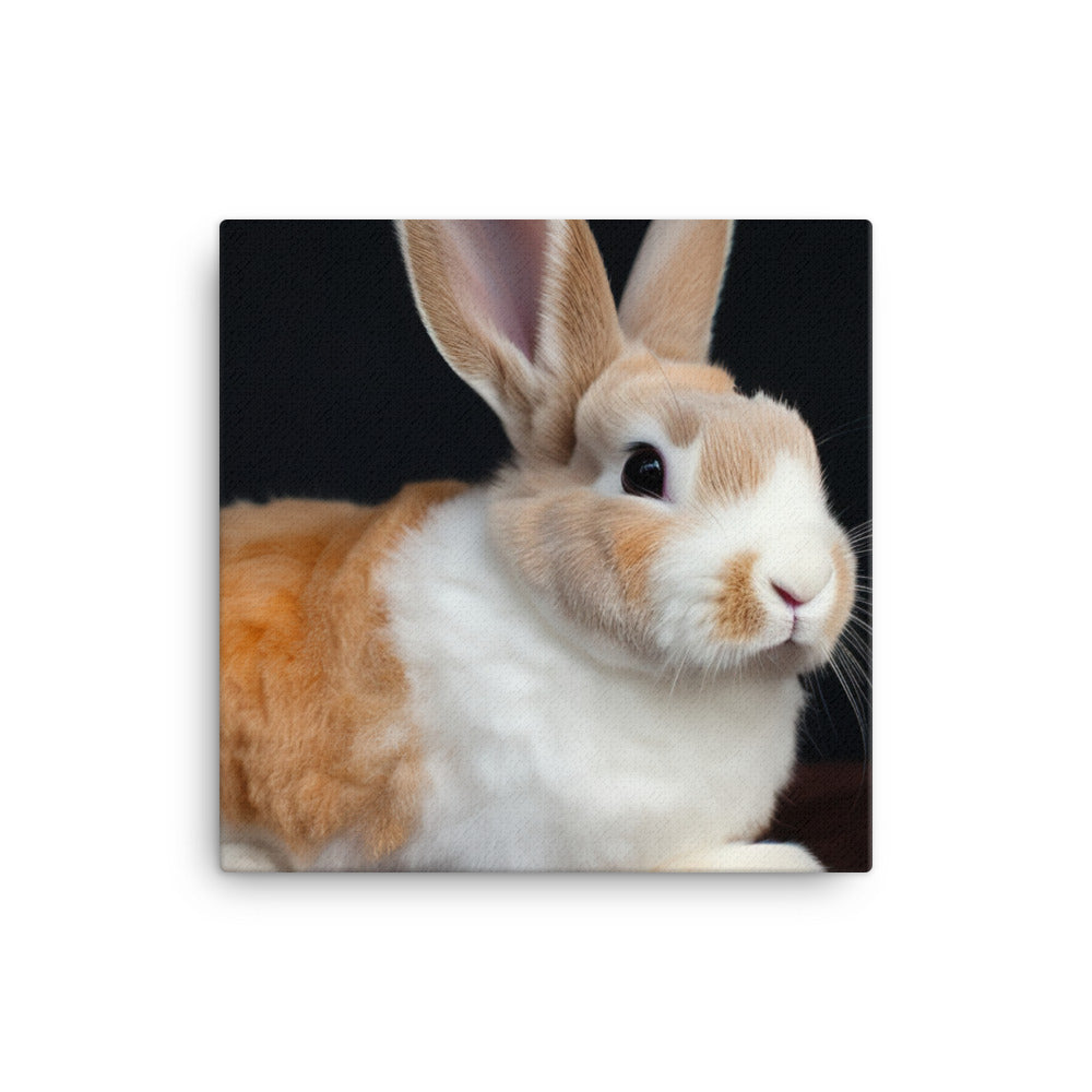 Mini Rex Bunny Canvas - PosterfyAI.com