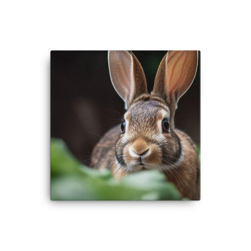 Mini Rex Bunny Canvas - PosterfyAI.com