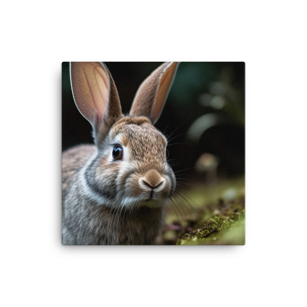 Mini Rex Bunny Canvas - PosterfyAI.com