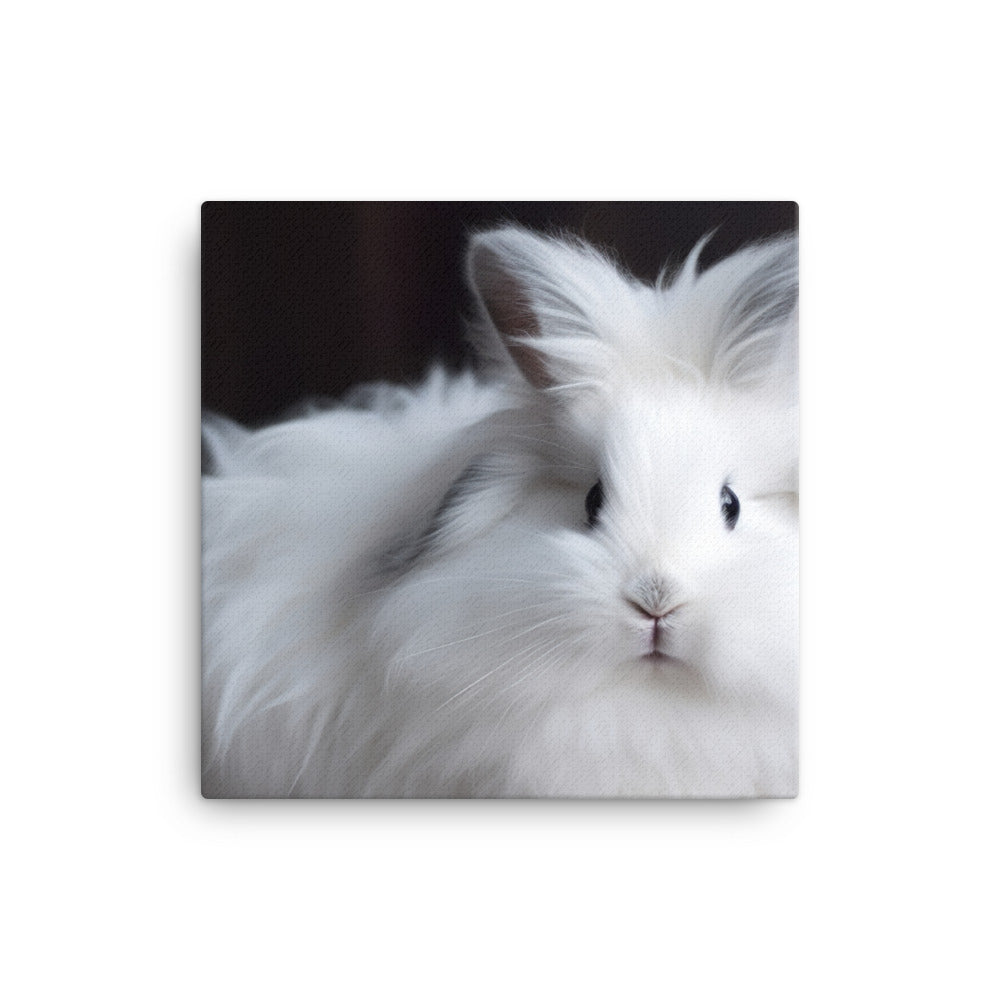Lionhead Bunny Canvas - PosterfyAI.com