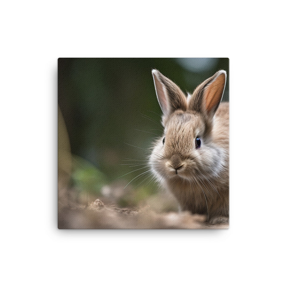 Lionhead Bunny Canvas - PosterfyAI.com
