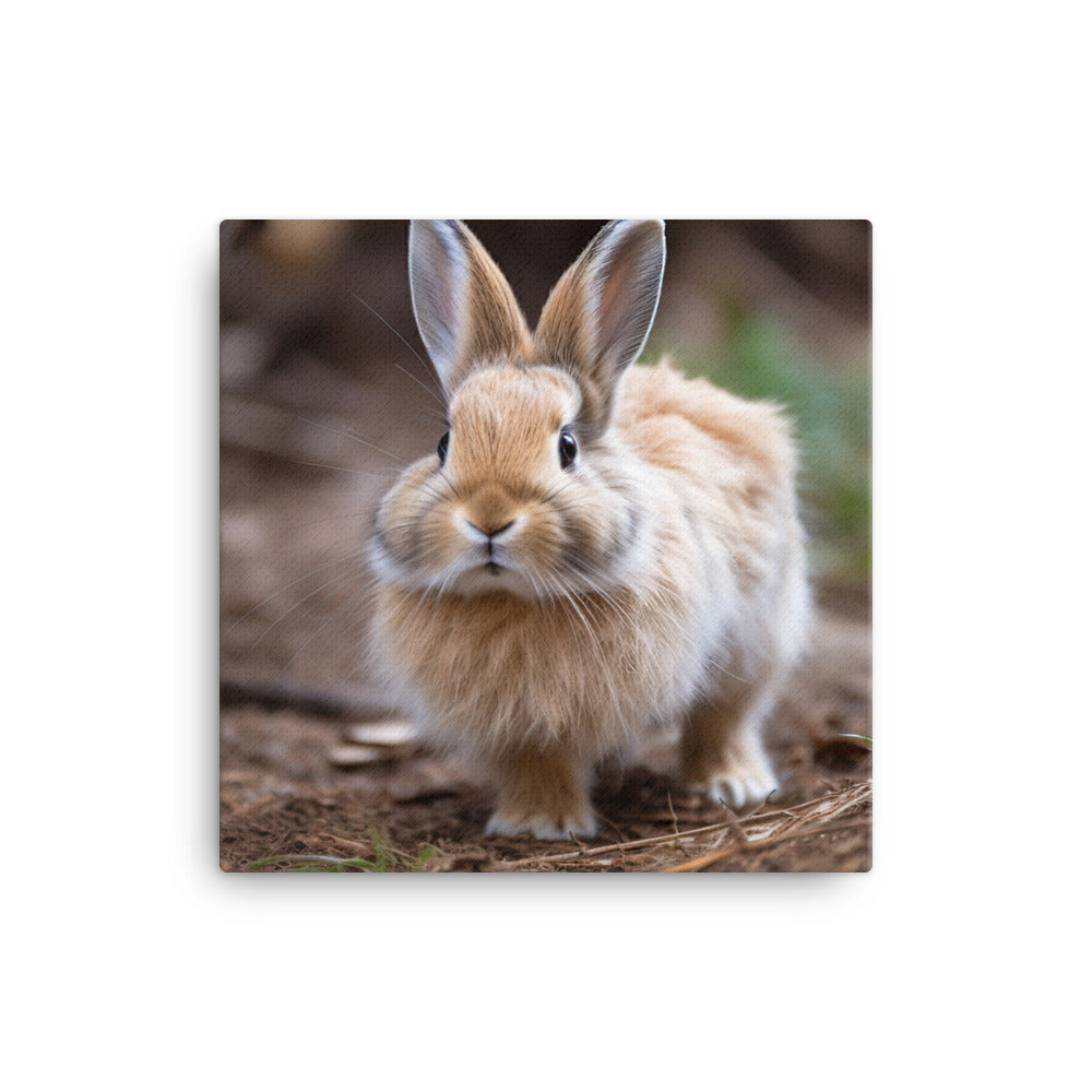 Lionhead Bunny Canvas - PosterfyAI.com