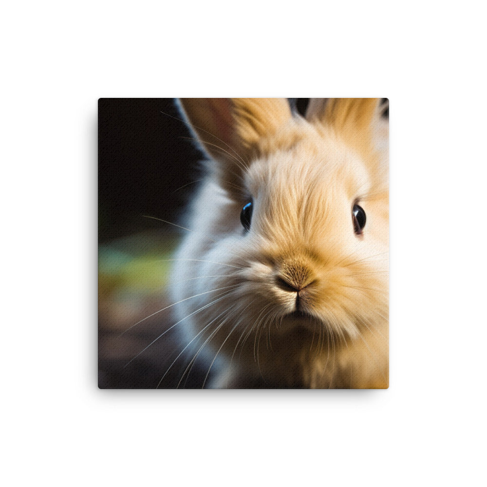 Lionhead Bunny Canvas - PosterfyAI.com