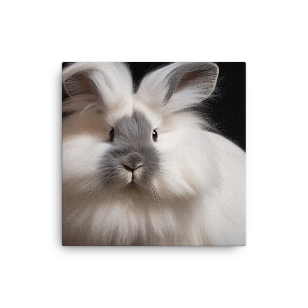 Gorgeous Lionhead Bunny Canvas - PosterfyAI.com