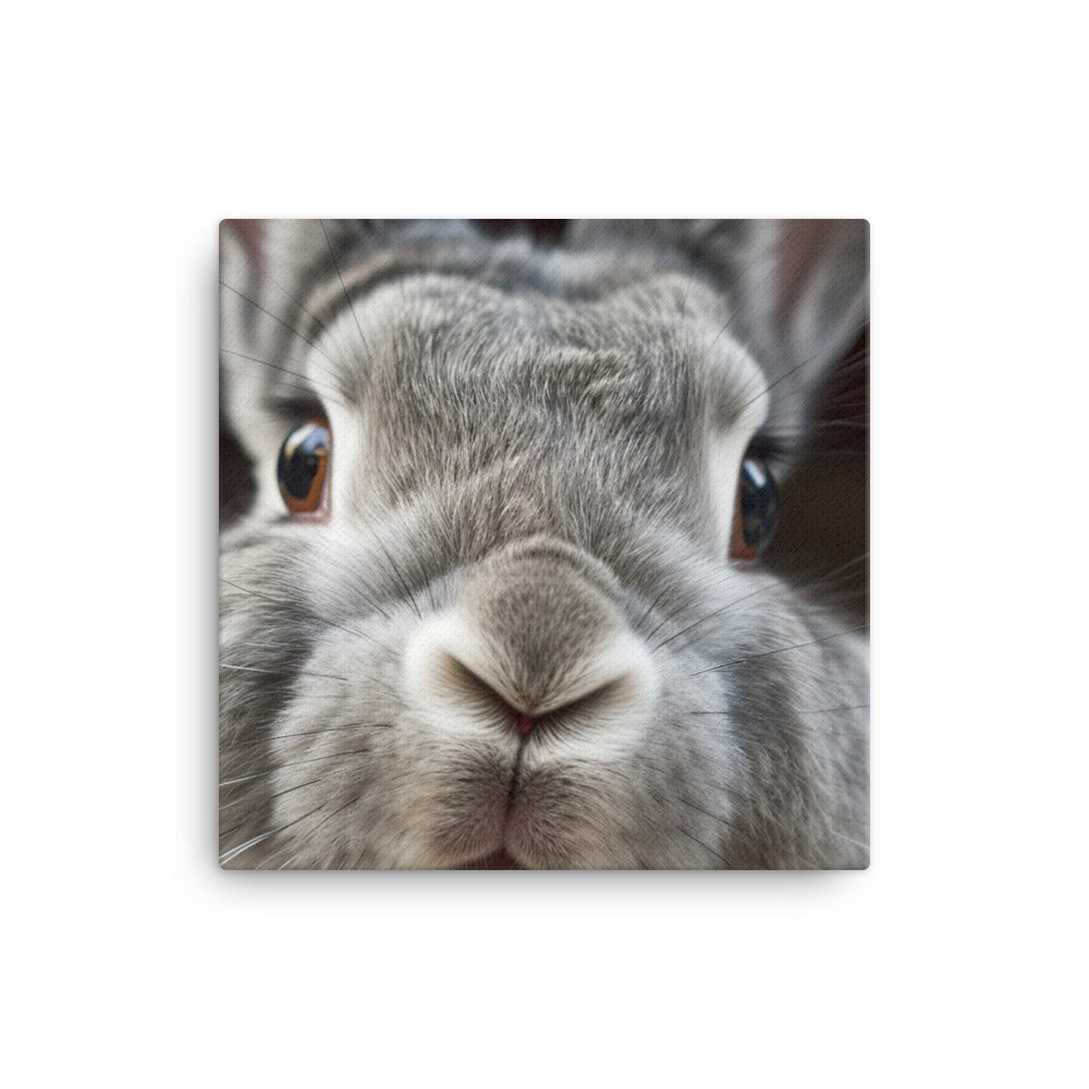 Flemish Giant Rabbits Canvas - PosterfyAI.com