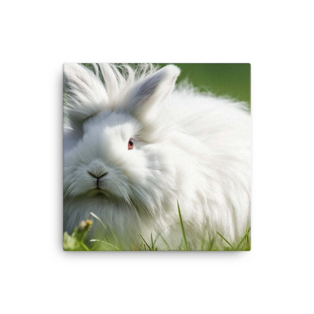 Fluffy Bunny Canvas - PosterfyAI.com