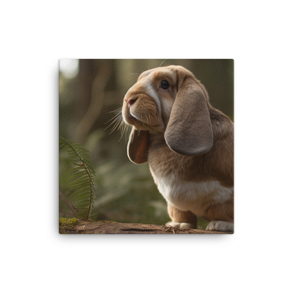 English Lop in Nature Canvas - PosterfyAI.com