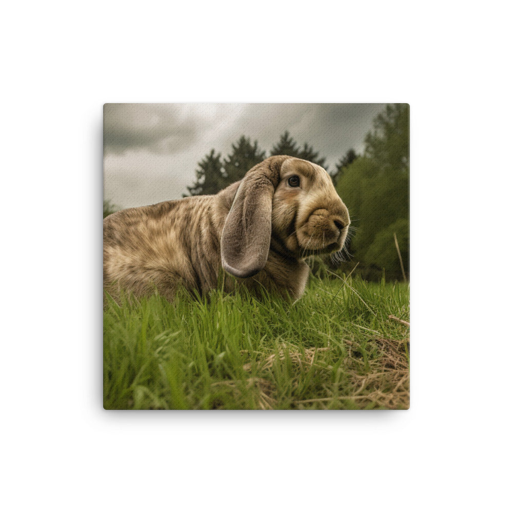 English Lop in Nature Canvas - PosterfyAI.com
