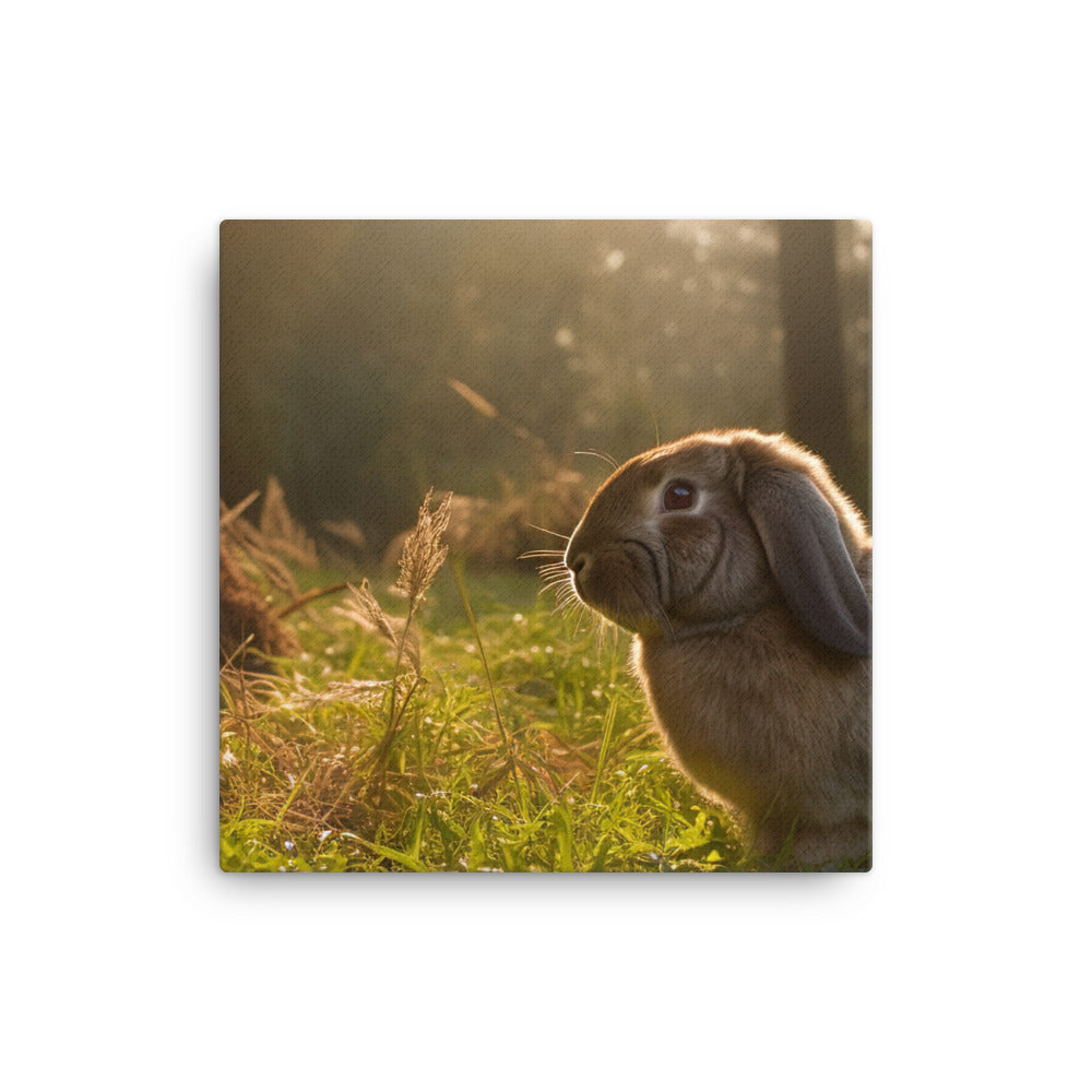 English Lop in Nature Canvas - PosterfyAI.com