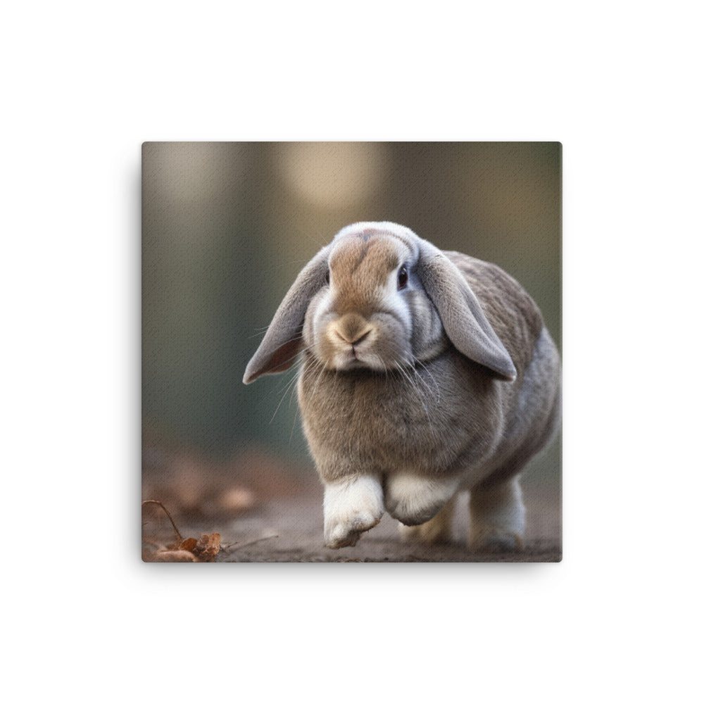 Adventurous English Lop Canvas - PosterfyAI.com