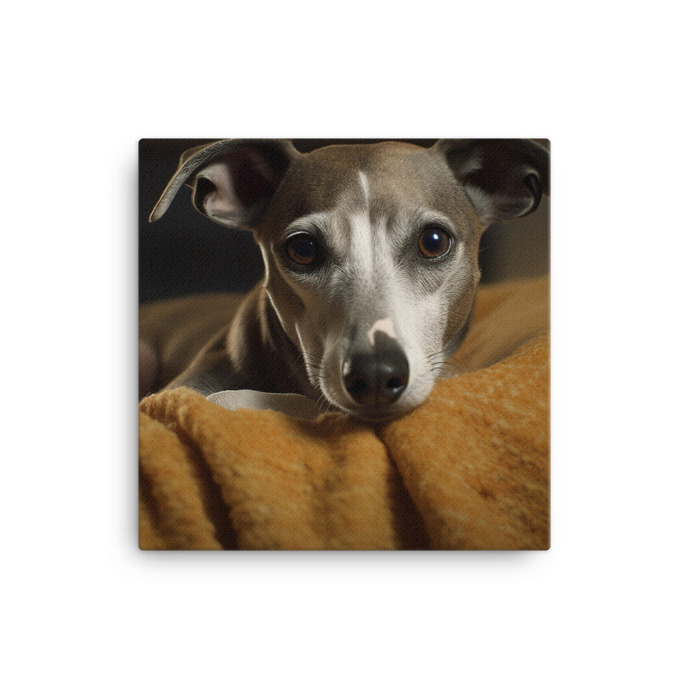 Whippet at Home Canvas - PosterfyAI.com