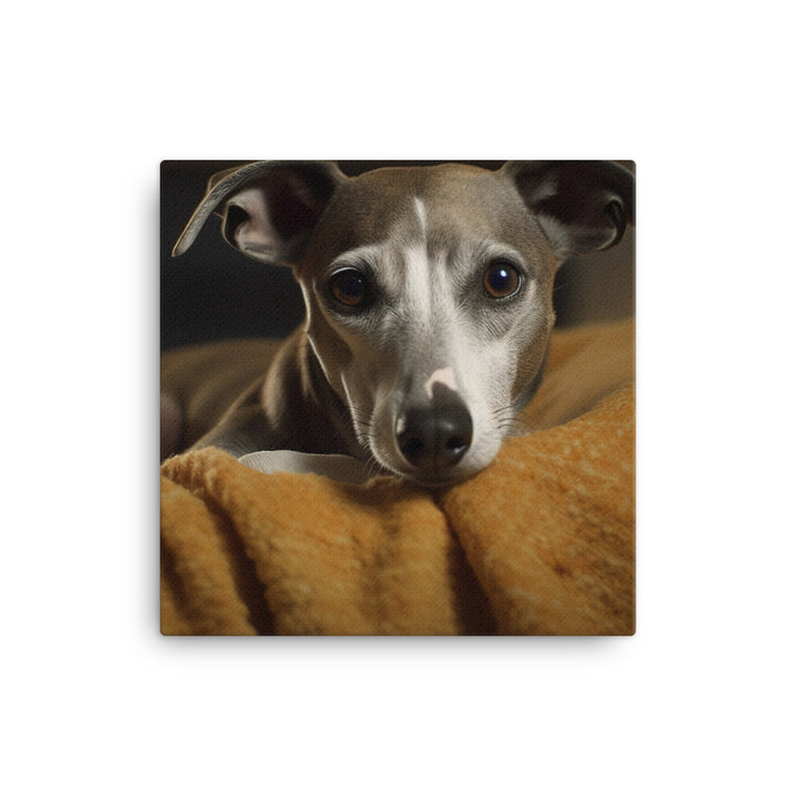 Whippet at Home Canvas - PosterfyAI.com