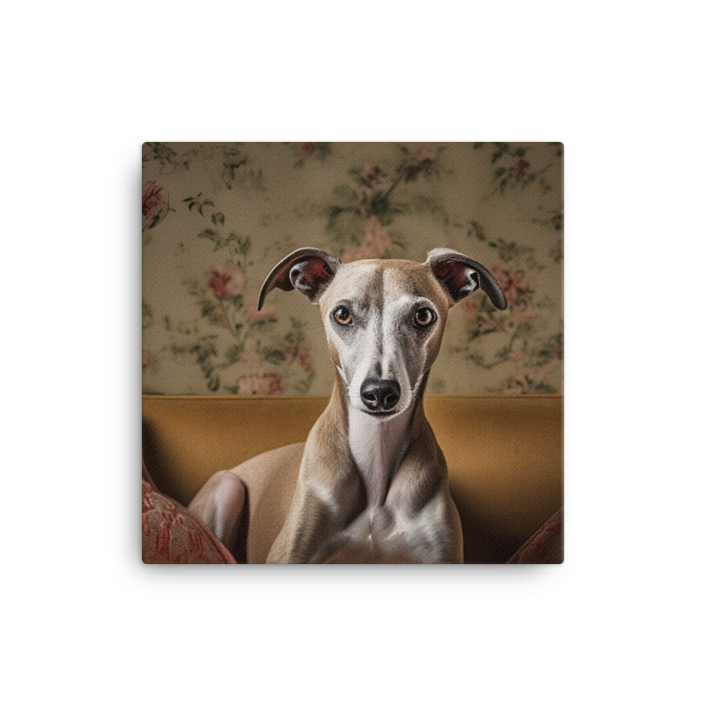 Whippet at Home Canvas - PosterfyAI.com