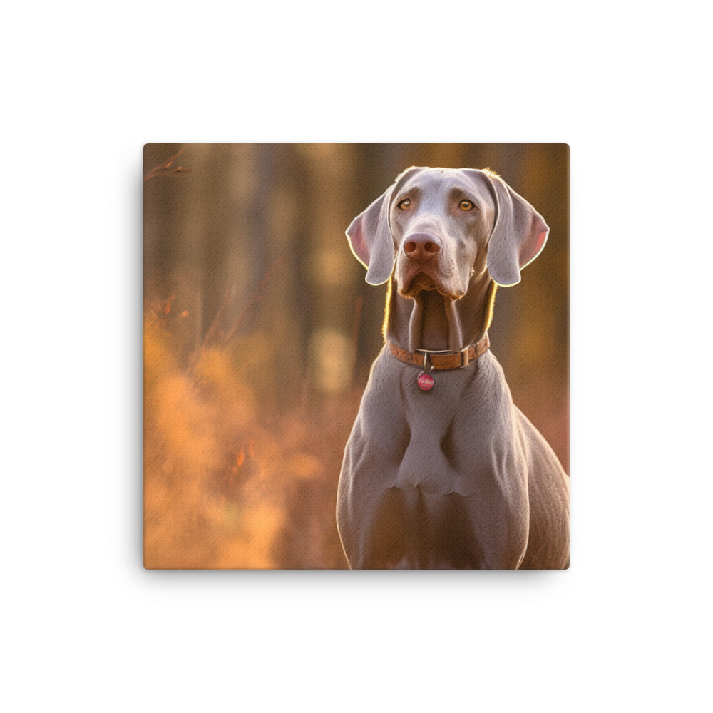 Weimaraner in Nature Canvas - PosterfyAI.com
