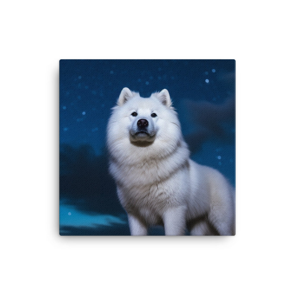 Samoyed Star Canvas - PosterfyAI.com