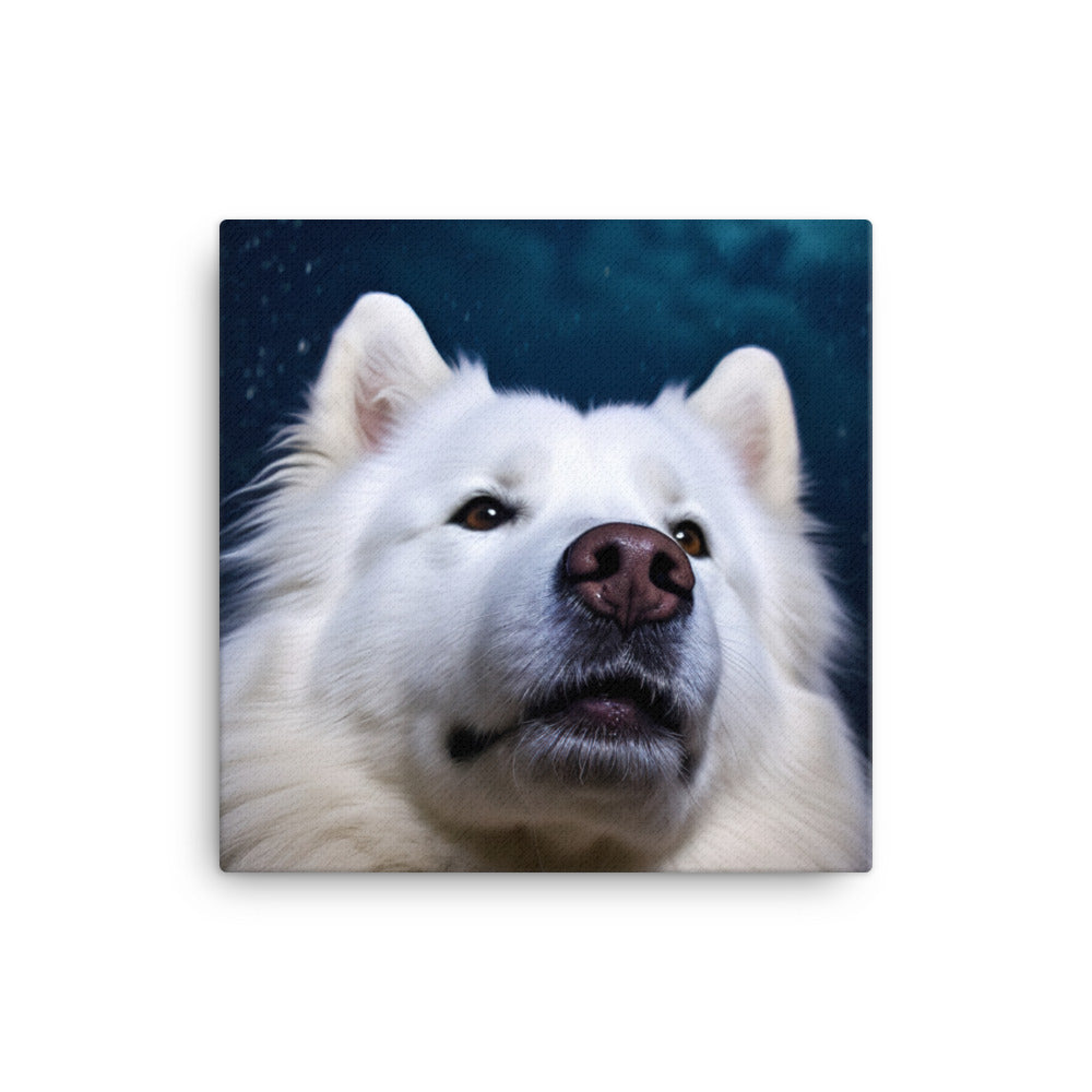 Samoyed Star Canvas - PosterfyAI.com