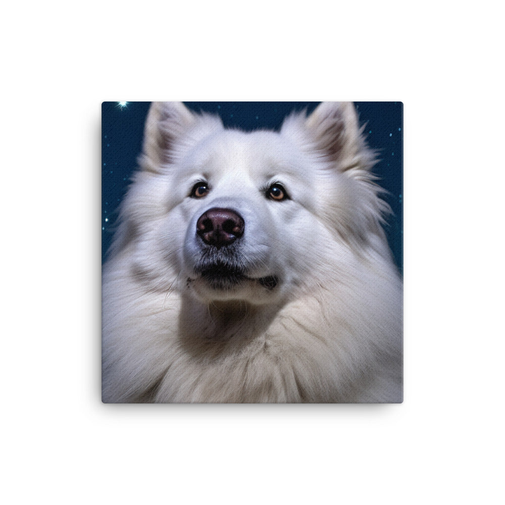 Samoyed Star Canvas - PosterfyAI.com