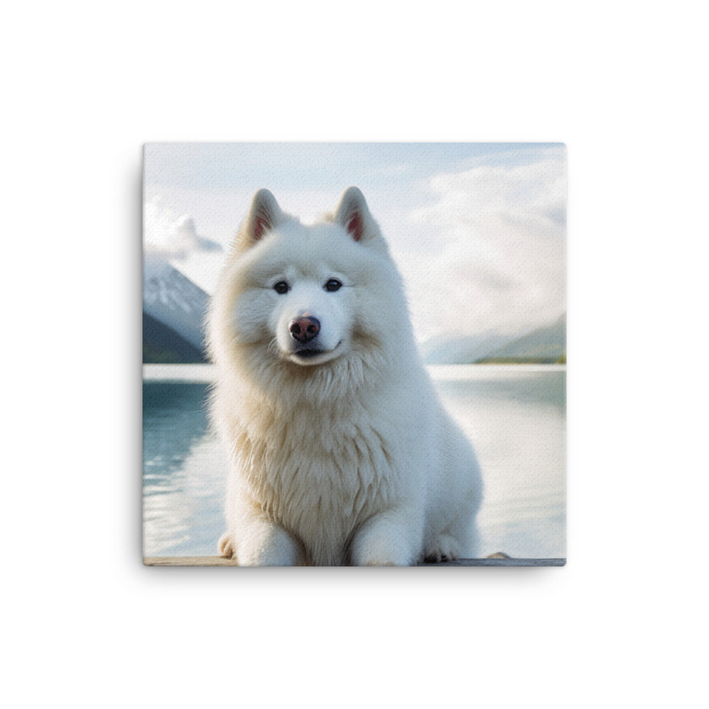 Samoyed Serenity Canvas - PosterfyAI.com