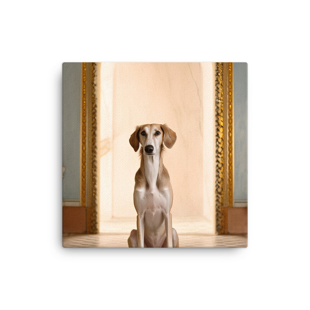 Regal Saluki Canvas - PosterfyAI.com