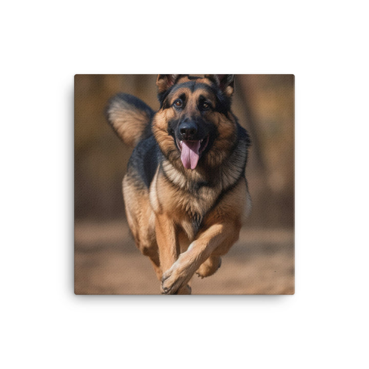 German Shepherd Canvas - PosterfyAI.com