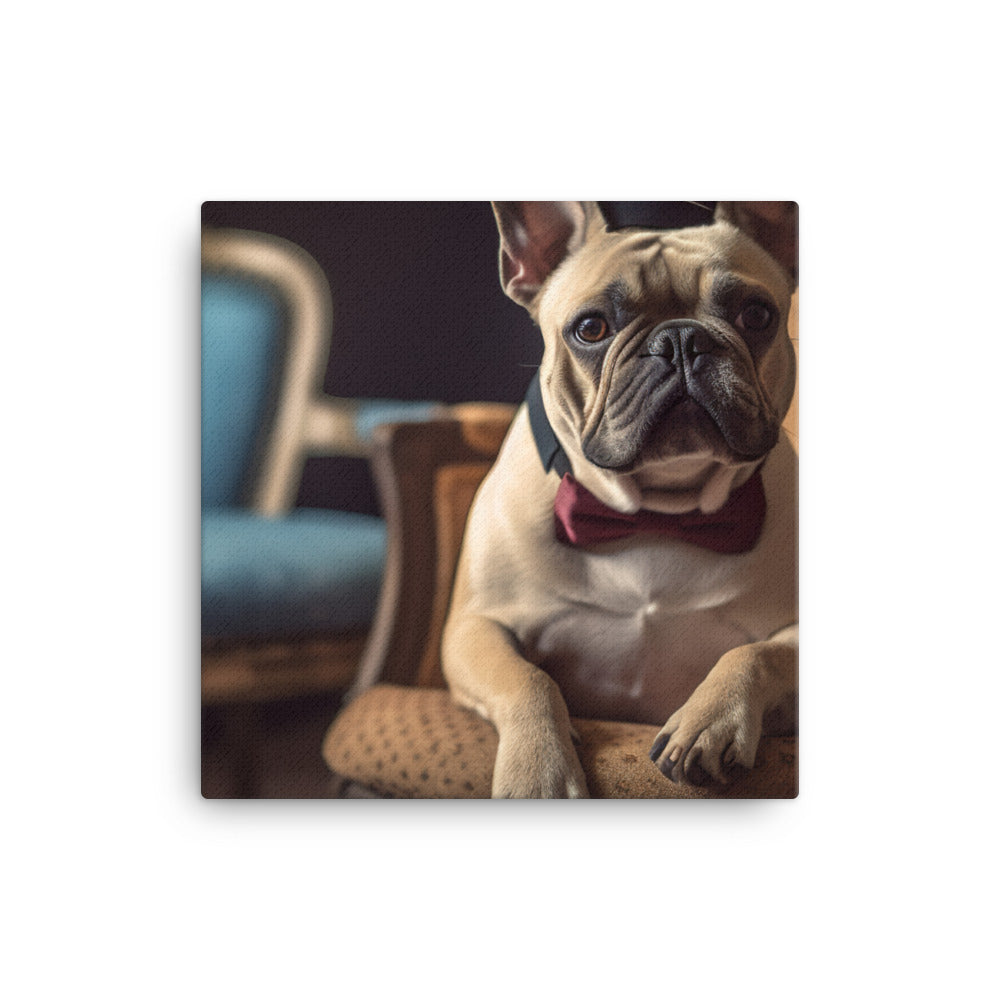 French Bulldog Canvas - PosterfyAI.com