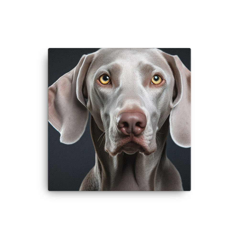 Majestic Weimaraner Canvas - PosterfyAI.com