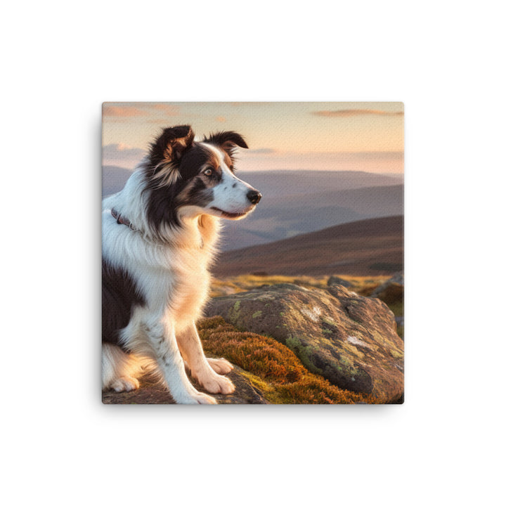 Majestic Border Collie Canvas - PosterfyAI.com