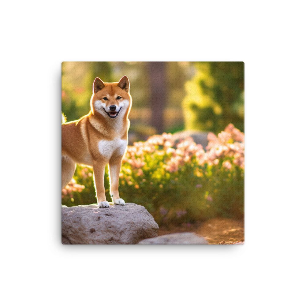 Magnificent Shiba Inu Canvas - PosterfyAI.com