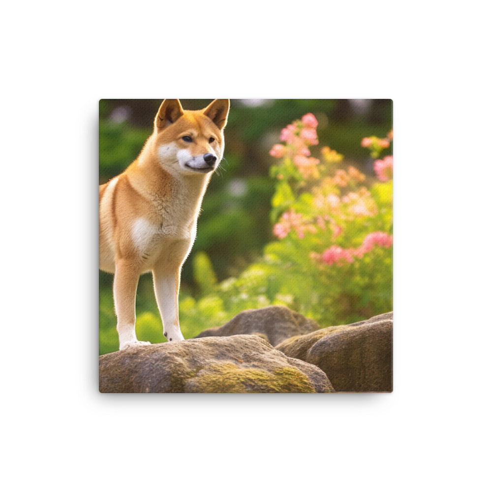 Magnificent Shiba Inu Canvas - PosterfyAI.com