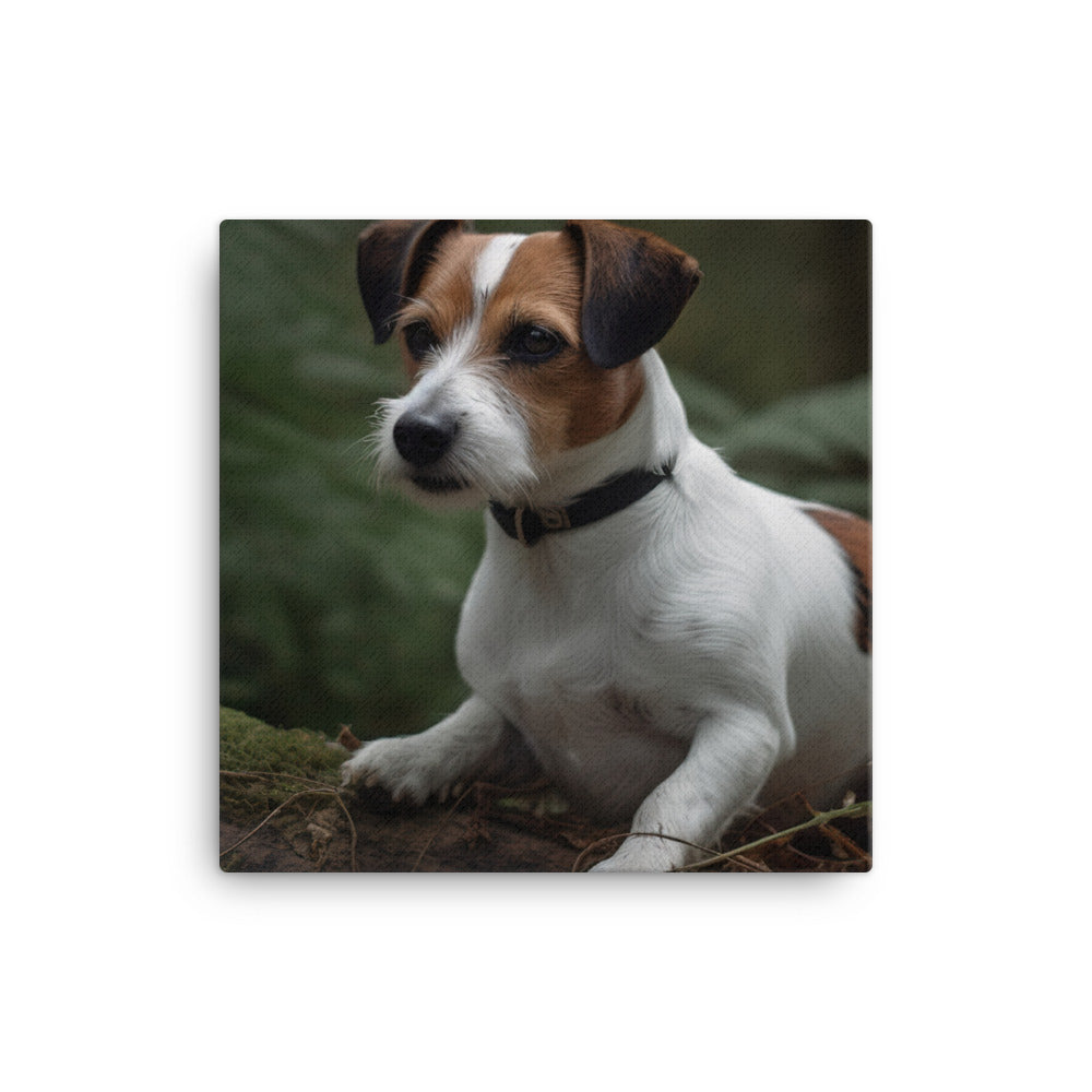 Loyal Jack Russell Terrier Canvas - PosterfyAI.com