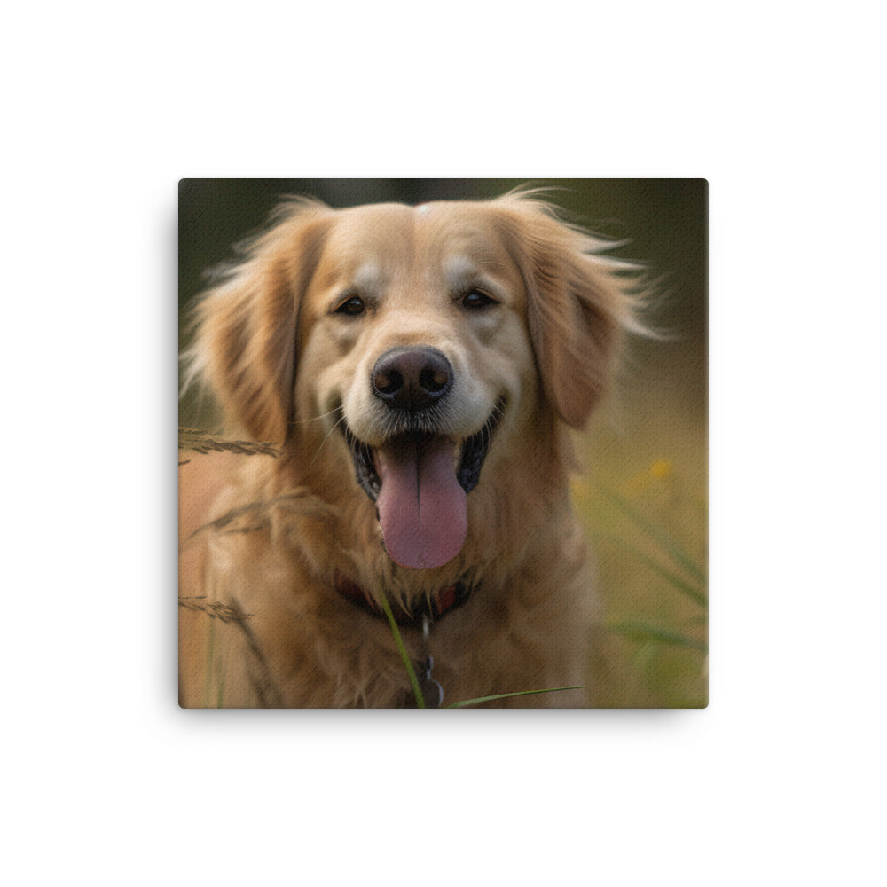 Golden Retriever Canvas - PosterfyAI.com