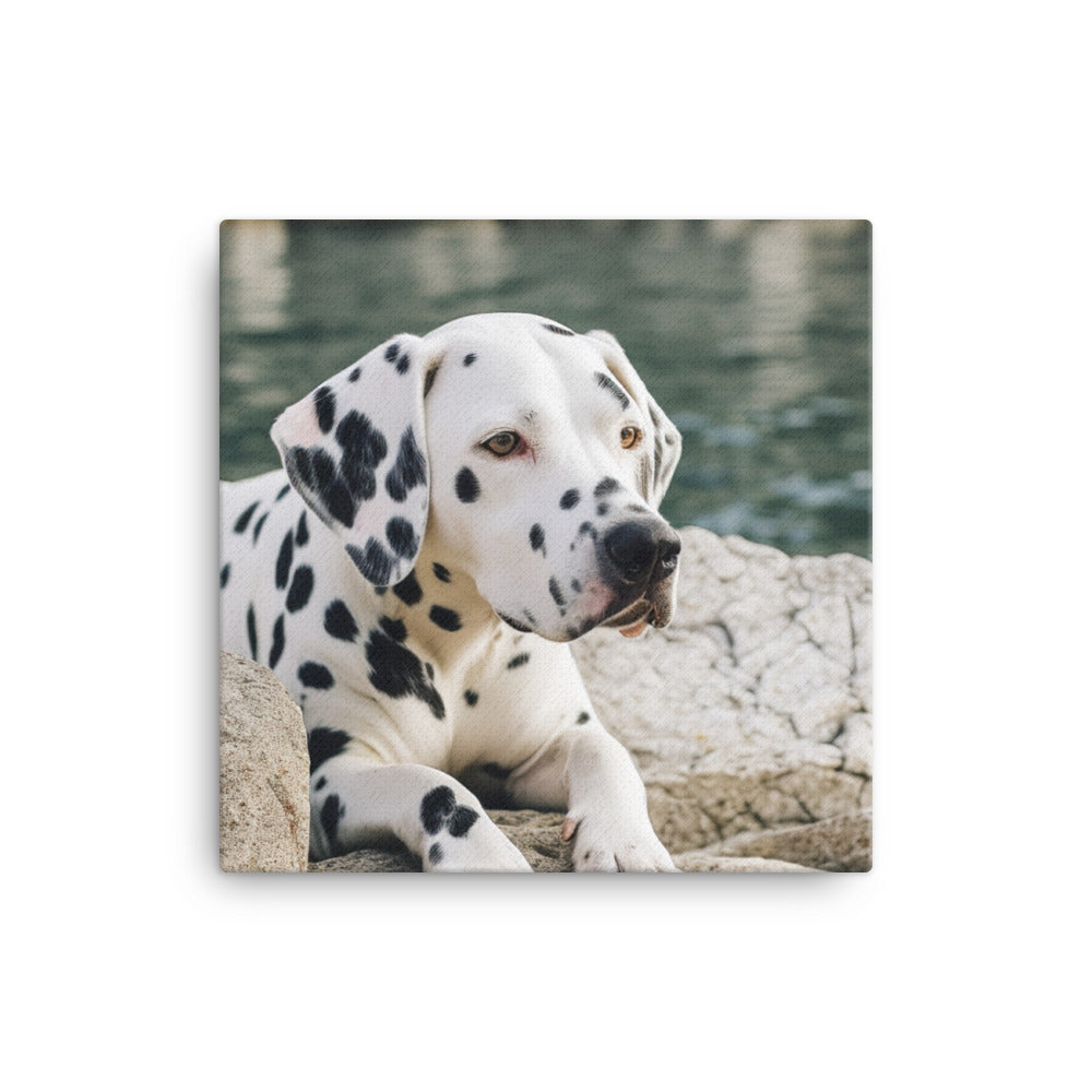 Dalmatian Daydream Canvas - PosterfyAI.com