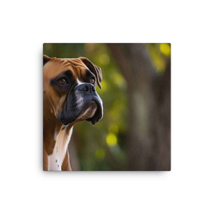 Boxer in the Park canvas - Posterfy.AI
