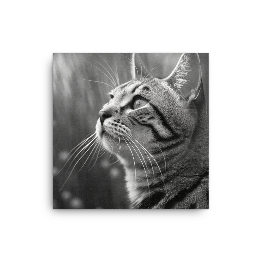 Egyptian Mau Cat Canvas - PosterfyAI.com
