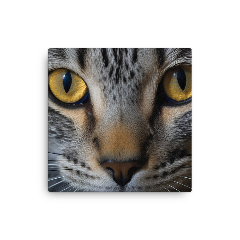 Egyptian Mau Cat Canvas - PosterfyAI.com
