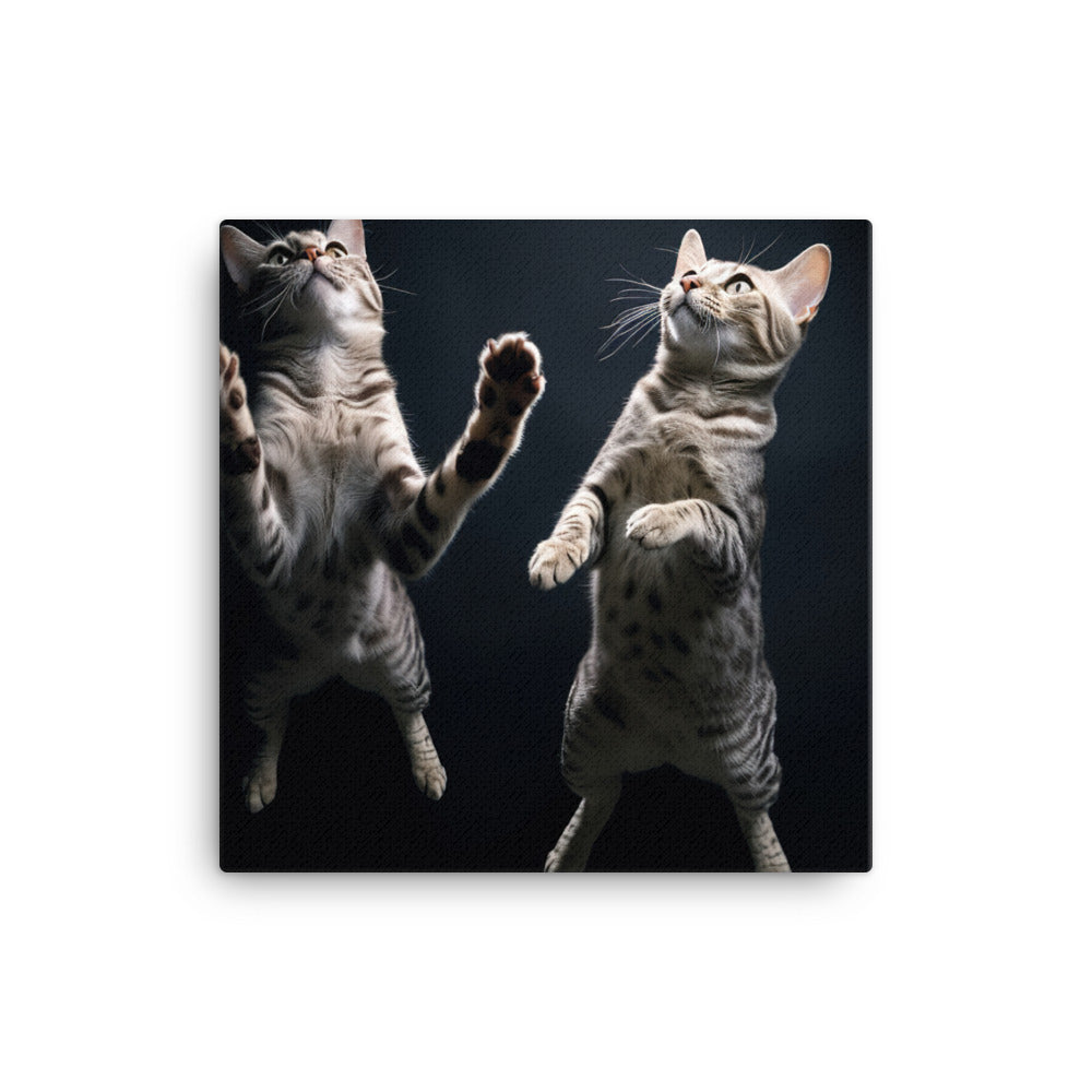 Egyptian Mau Cat Canvas - PosterfyAI.com