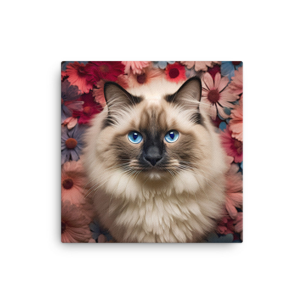 Ragdoll in Wonderland Canvas - PosterfyAI.com