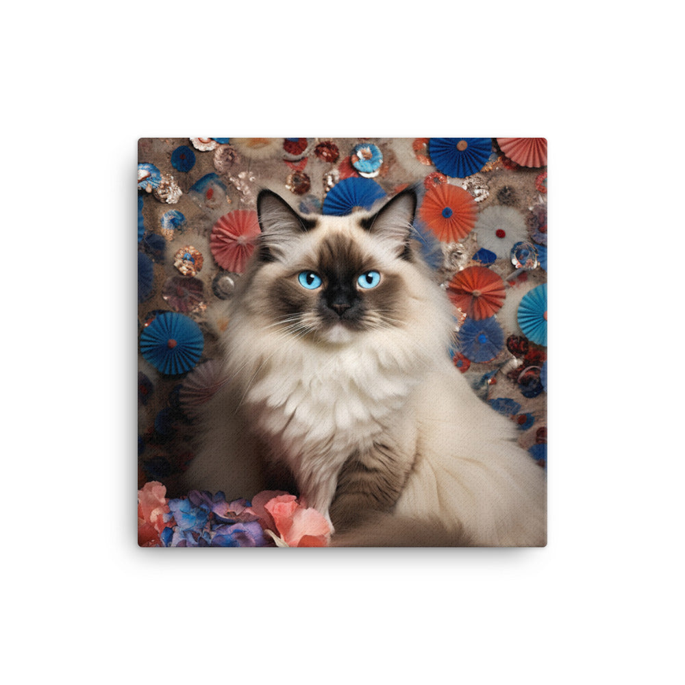 Ragdoll in Wonderland Canvas - PosterfyAI.com