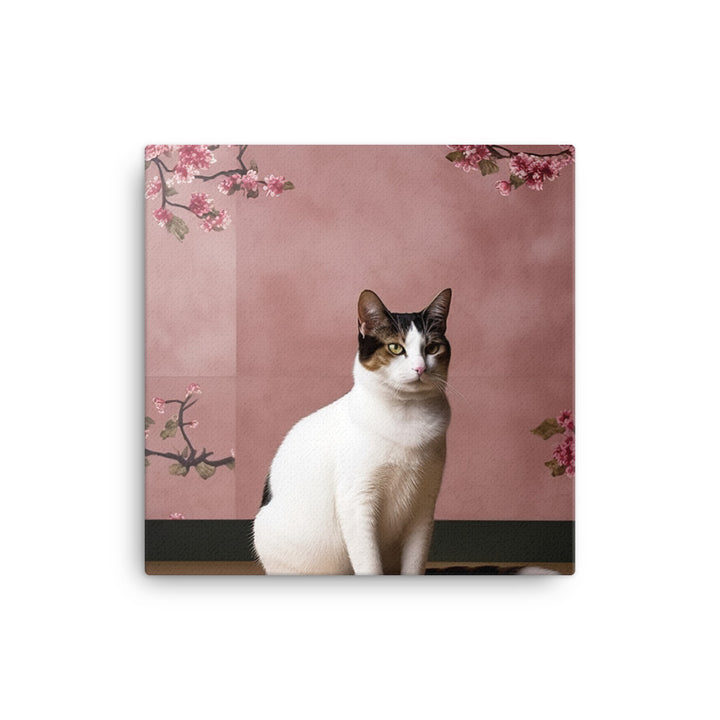 Japanese Bobtail Cat Canvas - PosterfyAI.com